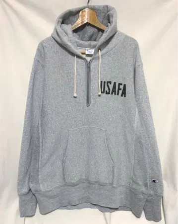 Champion REVERSE WEAVE USAFA 하프 지퍼 후드티
