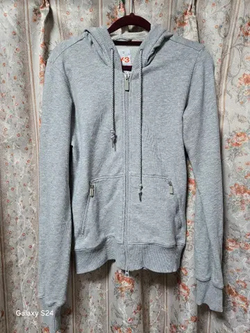 Y-3 그레이 ZIP 후드티 XS