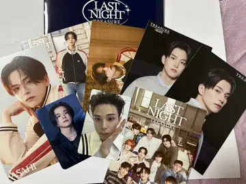 TREASURE 아사히 엽서와 트레이딩 카드