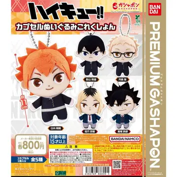 하이큐!! 캡슐 봉제 인형 컬렉션 5종 컴플리트