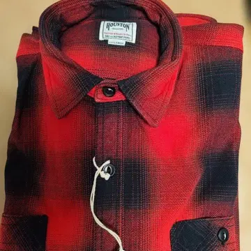 HOUSTON 휴스턴 옴브레 체크 비에라 플란넬 셔츠 XXL