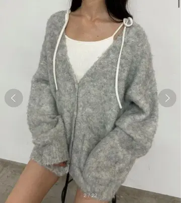 OLIVE des OLIVE 부클 기모 롱 가디건