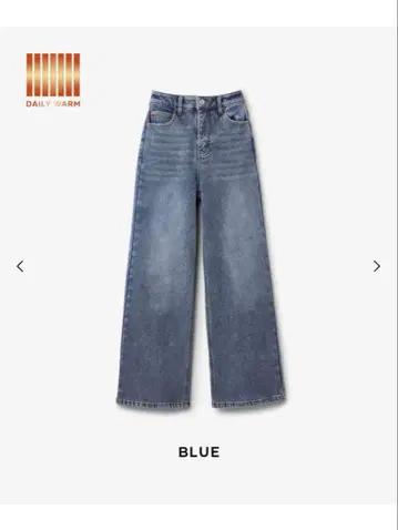 coca 속기모 데님 와이드 팬츠 블루 M