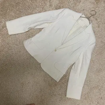 [고품질] NATURAL BEAUTY 트위드 재킷 화이트 일본제