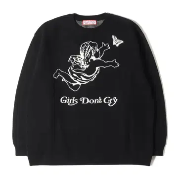 Girls Don't Cry 천사 디자인 스웨터 S