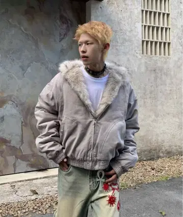 그레이 퍼 점퍼