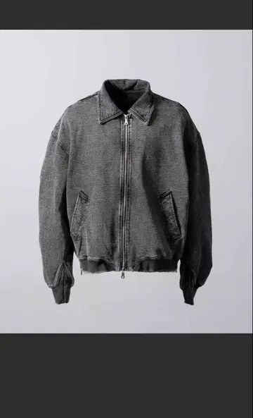 프라임 오버 케미컬 오버다이 맨투맨 집업 블루종