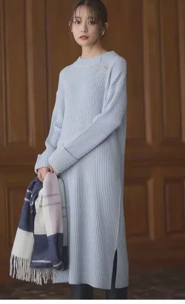 쿠미쿄쿠 벌키 니트 원피스