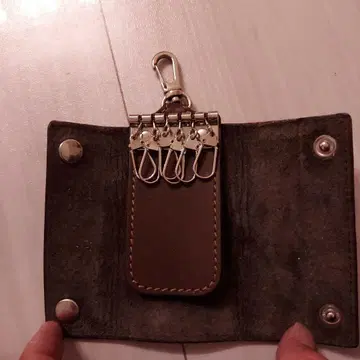 카모플라쥬 가죽 키케이스