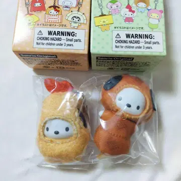 치비토모 포차코 2개 오카즈 화과자 세트 산리오 새상품 새우튀김