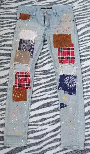 NO ID. x OVERDESIGN 스트레치 데님 그런지 스키니 팬츠