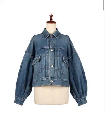 HYKE 벌룬 슬리브 데님 재킷