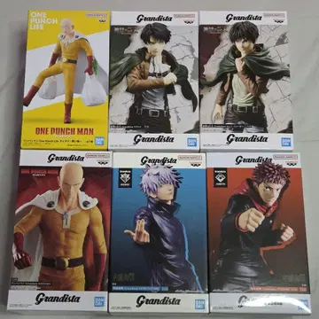 Grandista 피규어 세트 사이타마 리바이 엘렌 주술회전