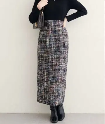 natural couture / 미사용 새상품 MIX 트위드 스커트