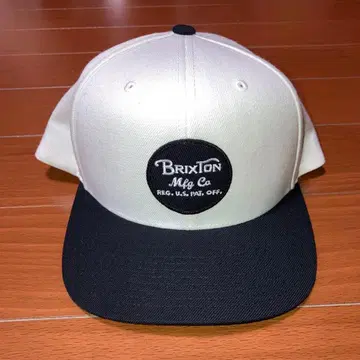 Brixton 스냅백 캡 화이트/블랙