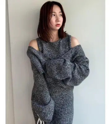 FRAY I.D 레이어드 디자인 니트탑