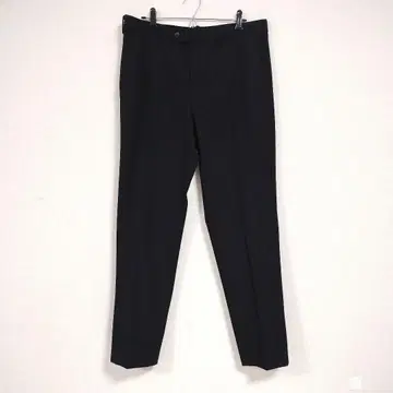 [UNIQLO] 블랙 슬랙스 플레인 프론트 허리 85 따뜻한 원단