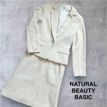 새상품급 NaturalBeautyBasic 트위드 셋업 포멀 M
