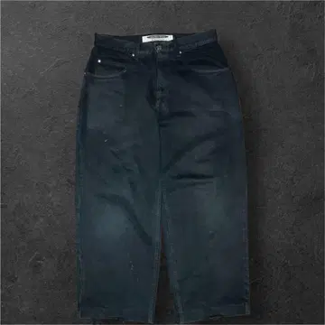 USA제 90s Anchor blue Baggy denim 블랙 데님