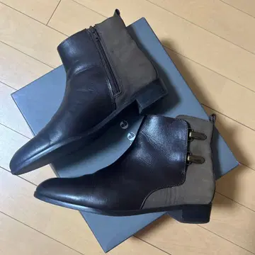 오데트 테오딜 숏부츠 브라운 천연 가죽