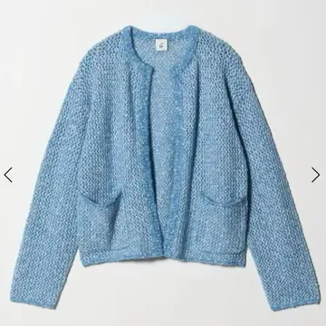 새상품 6(ROKU) 믹스 니트 가디건