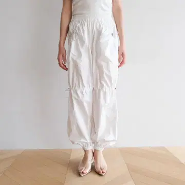 새상품 SeaRoomlynn BALLOON 드로스트 팬츠 화이트 M