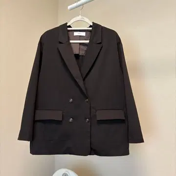 [ 새상품급 ] 레이지블루 더블 자켓 셋업 브라운 프리 사이즈