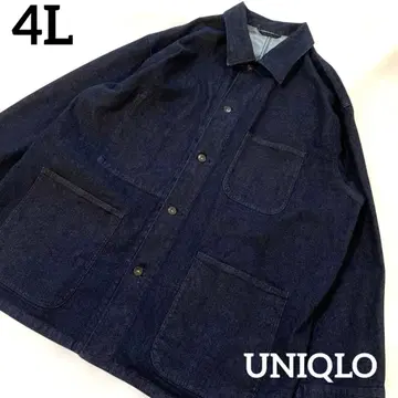 [ 새상품급 ] UNIQLO 유틸리티 자켓 데님 4L 오버 사이즈
