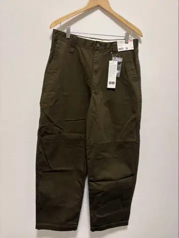 [ 새상품,미사용 ] UNIQLO U 와이드 핏 치노 다크 브라운 79