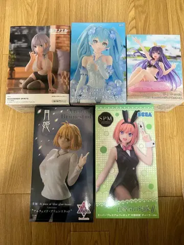 피규어 세트 5점 SEGA Luminasta