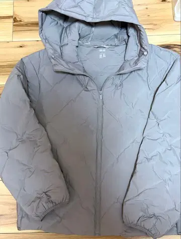 UNIQLO 퍼프 테크 후드티 M 그레이