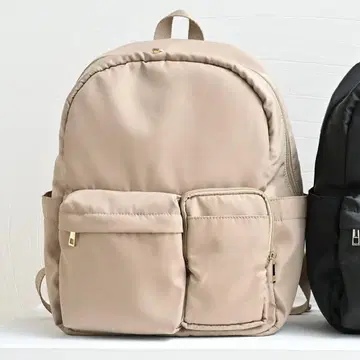 시마무라 mumu 가벼운 동그란 백팩 베이지