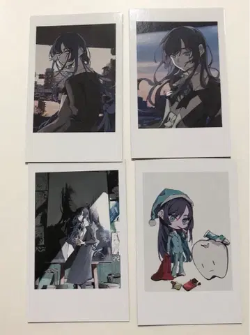 Ado 모나리자의 옆얼굴 폴라로이드풍 트레이딩 카드