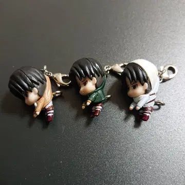 진격의 거인 집게 연결 마스코트 리바이 3점 세트