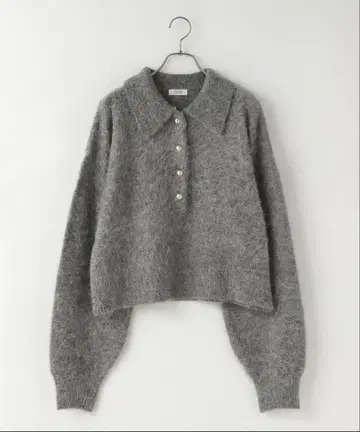 폴로 니트 풀오버 LOWRYS FARM 그레이 로리즈팜