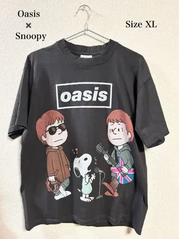 Oasis x Snoopy 콜라보 T셔츠 sizeXL 미사용 새상품