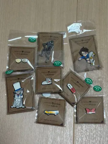 코난 탐정사 핀 배지 9개 세트 명탐정 코난