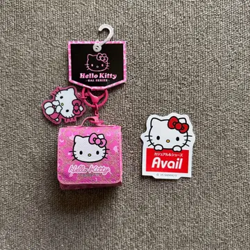 산리오 헬로키티 멀티 케이스 참 레오파드 무늬 핑크 덤 포함!