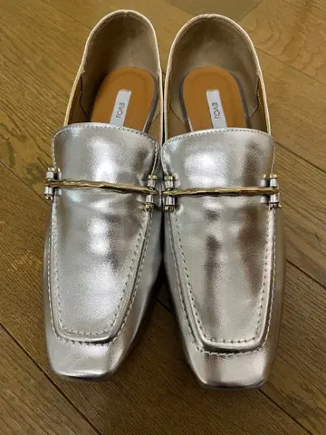 최종 가격! evol 미사용 플랫슈즈 23.5 실버