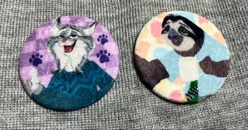 주토피아2 블라인드 복슬복슬 캔뱃지 파우버트 플래시