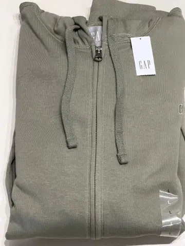 GAP 올리브 그린 풀 집업 후드티 택 포함 새상품