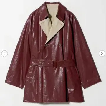 새상품 6(ROKU) 코팅 리버서블 코트