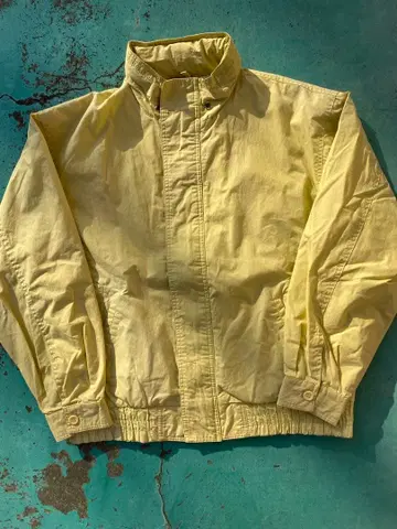 Yellow nylon jacket