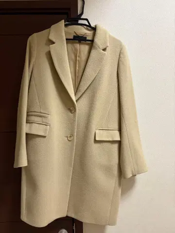 UNTITLED 베이지 체스터 코트 사이즈 2