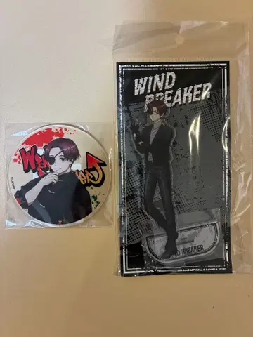 WIND BREAKER 소방준비 아크릴 스탠드, 아크릴 코스터