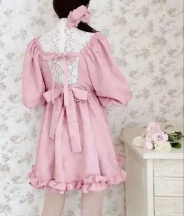 pain lilLilly 한정판 플라워 자카드 튜닉 핑크