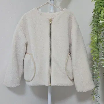 테치치 리버서블 블루종 코트 보아, 다운