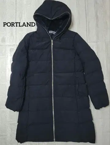 [ PORTLAND ] 보아 후드 부착 매우 따뜻한 다운 롱