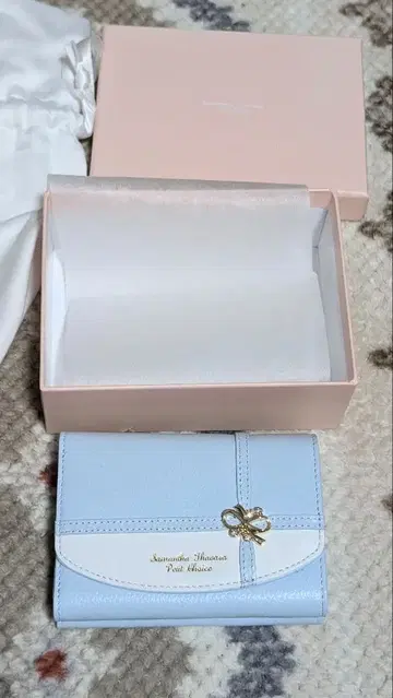 Samantha Thavasa 스카이블루 3단 폴더형 지갑
