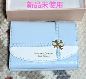 사만다 타바사 스카이블루 3단 폴더형 지갑 미사용